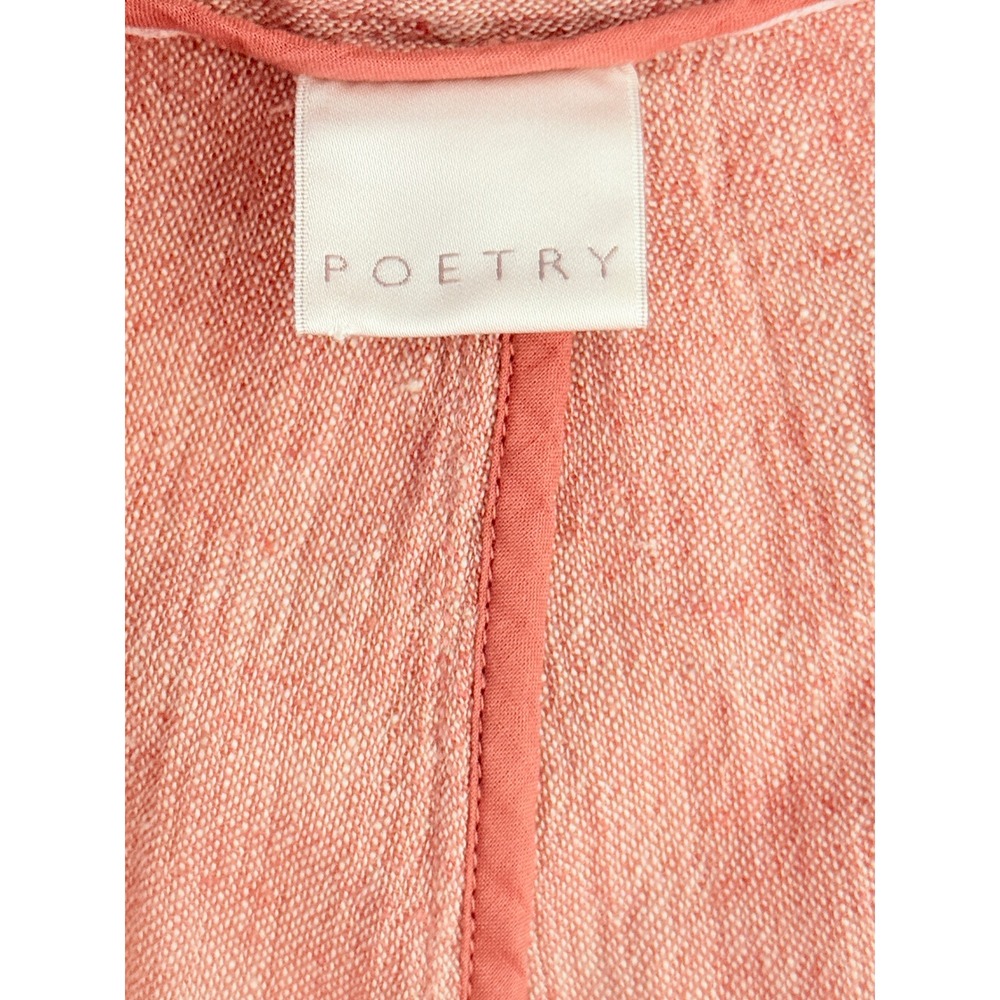 Poetry Linen Cotton Summer Capsule Shorts 6 Terracotta Rose Preppy Beach Vacay - Picture 3 of 7